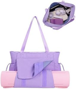 sportsnew Yoga Mat Bag Tote Yoga Gym Bags For Women Men with Water Resistant Hook-and-loop, Quick Access Storage Yoga Mat Bag Carrier, Purple