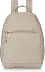Hedgren VOGUE SMALL Backpack – Rear Zip Main Access, Padded Tablet Pocket, RFID-Blocking Security, Adjustable Straps & Water-Repellent Nylon - 5.86 L (Cashmere Beige)