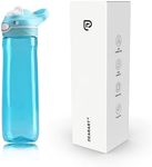 750ml Sky Blue Water Bottle No Straw, Clear Bottles BPA FREE Leakproof and Has Handle, Easy Carried For Boys Students Men, Suit School Sports Gym Work Office Yoga etc