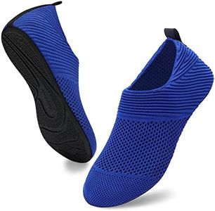 ANLUKE Water Shoes for Womens Mens Summer Barefoot Shoes Quick Dry Aqua Socks for Beach Swim Yoga (40/41, KBlue)