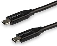 StarTech.com USB C to USB C Cable - 10 ft / 3m - USB-IF Certified - 5A PD - USB 2.0 - USB Type C Charging Cable - USB C Fast Charge Cable (USB2C5C3M)