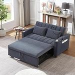 55.9" Convertible Sleeper Sofa with