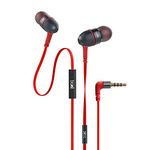 boAt Bassheads 225 Wired in Ear Earphone with Mic (Red)