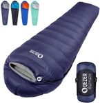 QEZER Down Sleeping Bag for Adults 