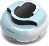 POOLPURE 2026 Robotic Pool Cleaner: Cordless Automatic Pool Vacuum with Dual Hall-effect Sensors, 100 Min Runtime, 5000mAh, Fits 90m² Flat Above/In-ground Pools, Innovative Steering Wheel System Blue