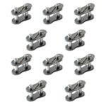 PGN Bearings #41 Roller Chain Connecting Links, Single Strand, Carbon Steel, 10 Pack