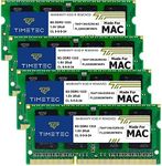 Timetec 32GB KIT(4x8GB) Compatible for Apple DDR3 1333MHz PC3-10600 CL9 for iMac (Mid 2010 27 inch, Mid 2011 21.5/27 inch) SODIMM Memory Module MAC RAM Upgrade for iMac 11,3 / iMac 12,1 / iMac 12, 2