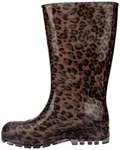 Melissa Welly Boots for Women, Glass/Brown/Black, 5