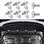 8Pcs Engine Shield Cover Bolt Kit, 6Pcs Engine Access Cover Pins 90674-TY2-A01 and 2PCS Lower Engine Cover Bolt 90105-TBA-A00 Compatible with Honda Civic CRV Accord