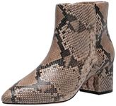 The Drop Women's Jessi Ankle Boot, Sand Python, 5 B US