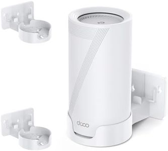 Wall Mount for TP-Link Deco BE65-5G/BE75/BE85/BE95/BE10000/BE22000/BE33000 Mesh WiFi 7, Upgraded ABS Bracket Holder with Cable & Power Adapter Storage, Easy Installation (White-2)
