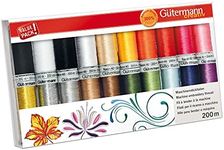 Gutermann Machine Embroidery Thread Rayon 40 Multi Color (Pack of 20),2.0 x 20.0 x 11.5 cm