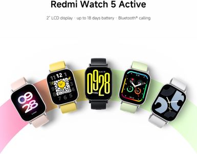Redmi Watch 5 Active Smartwatch, 2.0" LCD, 18-Day Battery, Silver
