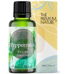 The Premium Nature Peppermint Essential Oil for Diffuser & Hair | 100% Natural | Peppermint Oil for Skin, Face, Body & Self-Care | Cooling Minty Scent for Aromatherapy & Candle Making, 30 mL