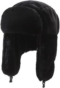 DKDDSSS Sombrero de Trampero Invierno Unisex, Invierno Cálido Gorro de Aviador con Orejeras Gorro Invierno Hombre Gorro Ruso Ushanka Sombrero Prueba de Viento para Actividades al Aire Libre Esquí