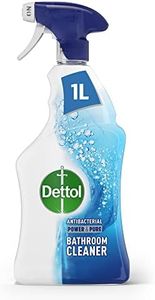 Dettol Power and Pure Antibacterial Bathroom Cleaner Spray, Limescale and Stain remover, Kills 99.9 Percent of Bacteria, 1 L,Package may vary