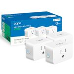 TP-Link Tapo Matter Supported Smart Plug Mini, 15A/1800W Max, 2.4G Wi-Fi Only, White, Tapo P125M(3-Pack)