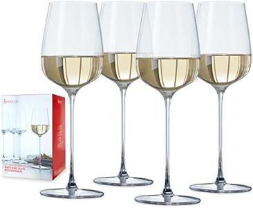 Spiegelau Willsberger White, Set of 4 European-Made No-Lead Crystal, Classic Stemmed, Dishwasher Safe, Professional Quality Wine Glass Gift Set, 12.9 oz