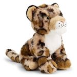 Zappi Co Layla the Clouded Leopard Plush Toy Cloudie (22cm) Spotted Pal - Soft, Cuddly, 100% Recycled - Rare Beauty Companion