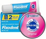 Fixodent Complete Original Denture Adhesive Cream, 2.4 oz, Pack of 2