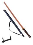 Self Defence Katana & Martial Arts Wooden Sword. Bokken for Martial Arts Training. Best Japanese Wooden Katana for Gifting Purposes. (Made in Japan - Free Carrying Case & Free Sword Stand)