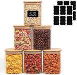 ComSaf Glass Food Storage Jars Set 