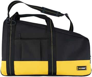MELOTOUGH Heavy Duty Framing Nail Gun Tool Bag with Extra Storage Pockets Shoulder Strap Fits Hitachi NR83A（Yellow）
