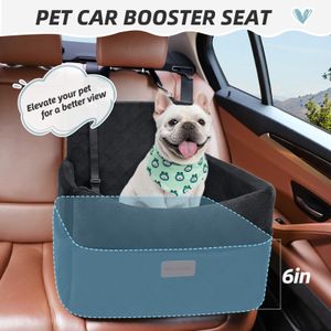 HEGGCOOE Small Dog Car Seat – Portable Pet Booster for Cars