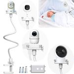 EYSAFT Baby Monitor Mount Baby Kamera Holder Compatible with Infant Optics DXR-8 Pro,Nanit N322NW, ANMEATE SM935E,Vava,Vtech,Hellobaby,Motorola,Eufy and Other Most Cameras with base & 1/4 Screw Mount