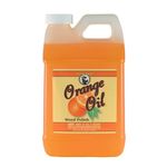 Howard Orange Oil Furniture Polish, Wood Surface Cleaner and Conditioner for Restoring Kitchen Cabinets Tables or Doors, Large Refill Bottle 1.892ltr