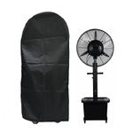 J&C Fan Cover Misting Fan Cover Waterproof Spray Cooling Fan Cover Industrial Fan Dust Cover Outdoor Water Misting Fan Covers Patio Water Tank Electric Fans Case Heavy Duty Dustproof Large (No Fan