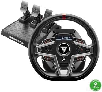 Thrustmaster T248X, Racing Wheel and Magnetic Pedals, HYBRID DRIVE, Magnetic Paddle Shifters, Dynamic Force Feedback, Screen with Racing Information (Compatible with XBOX Series X/S, One, PC)