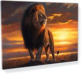 Sense Canvas Lion Majestic Sunset 3