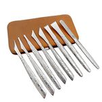 1Set Leather Craft Skiving Sharp Handle Knife Leather Craft Handwork DIY Tool