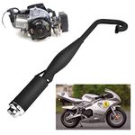 47cc 49cc 2 Stroke Engine Pocket Bike Mini Quad Exhaust Pipe Muffler with Expansion Chamber