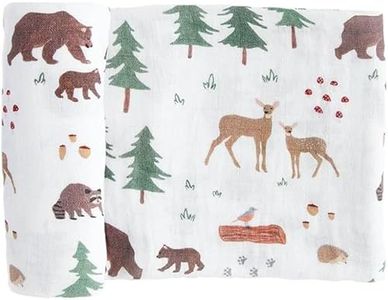 RED ROVR 100% Certified Organic Cotton Muslin Swaddle | Newborn Receiving Blanket | Baby Wrap | Boy, Girl, Unisex | Soft,