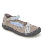 Jambu Women's Maya Water Ready Mary Jane Flat, Light Grey/Stone Blue, 8 UK