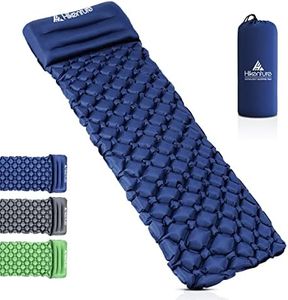 HIKENTURE Camping Sleeping Pad Small Pack Size Inflatable Sleeping Pad Ultralight - Sleeping Pad for Camping, Travel, Outdoor, Hiking, Beach (Dark Blue 2)