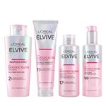 L'Oréal Paris Elvive Glycolic Gloss for Dull Porous Hair, Get The Shiniest Hair of Your Life, Glossing Routine for Mirror-Like Shine, Shampoo, Conditioner, Lamination Treatment, Leave-In Serum Set