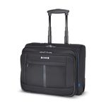 NEXTECH NXT007 Rolling Briefcase — 15.6" Laptop Compartment & Legal File Folders Compartment, Integrated Organizer, Lockable Zippers, Carry-On Size – Black