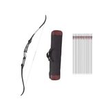 PROFFIX 68" Aluminum Alloy Riser Takedown Recurve Bow Adult Archery Competition Athletic Bow Weights 38LB Right Handed Archery Kit