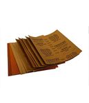 ikis Sanding Paper/Emery Paper/Sandpaper (Brown, Grit-80 4-100 4-120 4 Pieces) Pack of 12