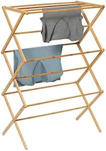 Honey-Can-Do Collapsible Clothes Drying Rack, Bamboo DRY-09508 Natural