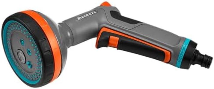 Gardena Comfort Multi Sprayer: Garden Sprayer for Watering and Cleaning, Five Spray Patterns, Lock, infinitely Adjustable Regulation, Frost/UV Protection (18315-20)