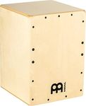 Meinl Percussion Jam Snare Cajon - Compact Size Drum Box with internal Dual Snare Wires - Musical Instrument - Baltic Birch Frontplate, Natural (JC50B)