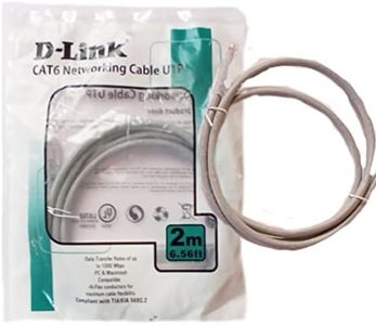 D-Link RJ45 Cat 6 Patch Cord for Modem (Grey, 2 m)