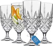 Godinger Iced Tea Beverage Glasses, Shatterproof and Reusable Acrylic - Dublin Collection, Set of 4