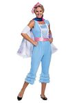 Disguise Women's Bo Peep New Look Deluxe Adult Costume, Blue, S (4-6)