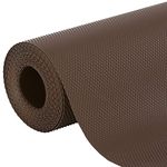 Shelf Liners for Kitchen Shelves, Cupboard Sheets, Anti Slip Mat, Shelf Liner, Fridge Mats, Drawer Mat (Choco Brown - Diamond Texture, 45CM X 3 Meter)