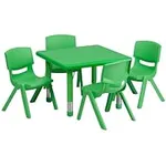 Flash Furniture 24'' Square Green P